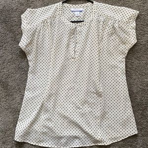 Motherhood hidden zipper nursing blouse.